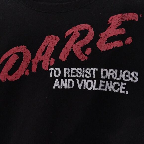 D.A.R.E. Sweatshirt by DARE Large Black Very Soft Excellent Condition like New - Picture 1 of 8
